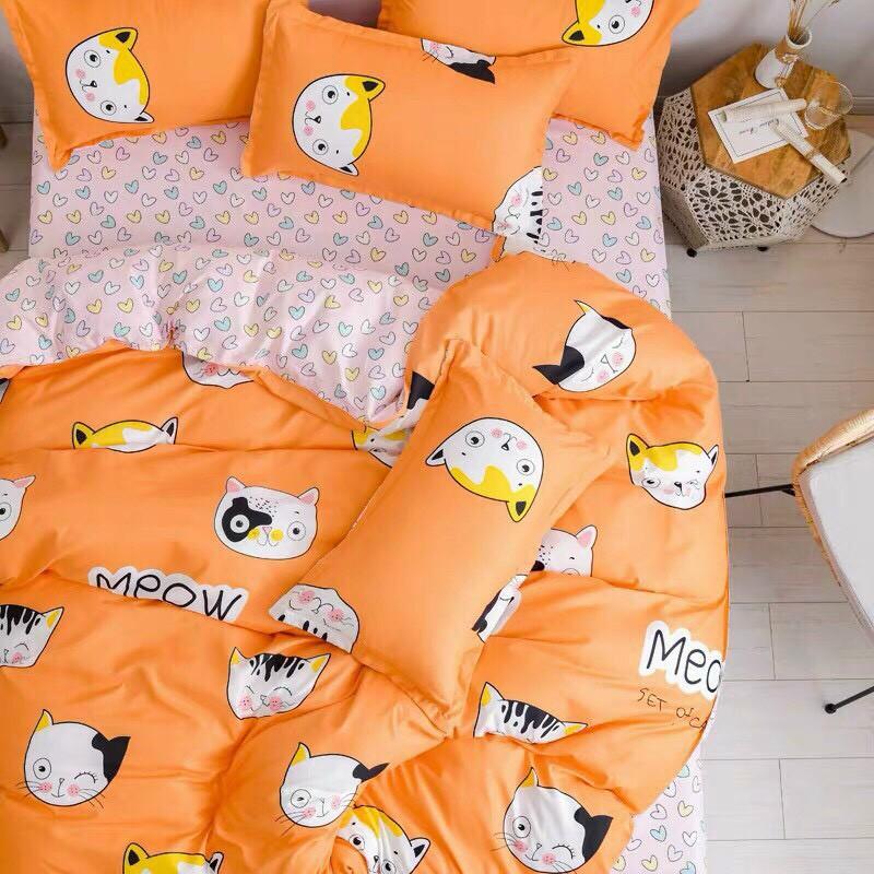 Bộ cotton poly Mèo vàng