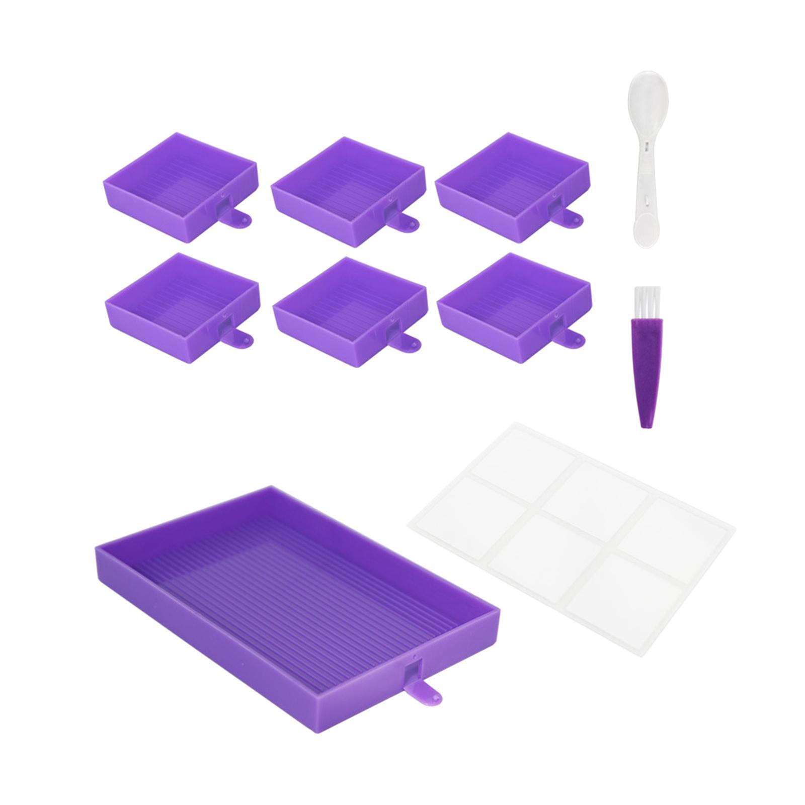 Diamond Paintings Tray Kits Container Diamond Paintings Brush DIY Art Crafts