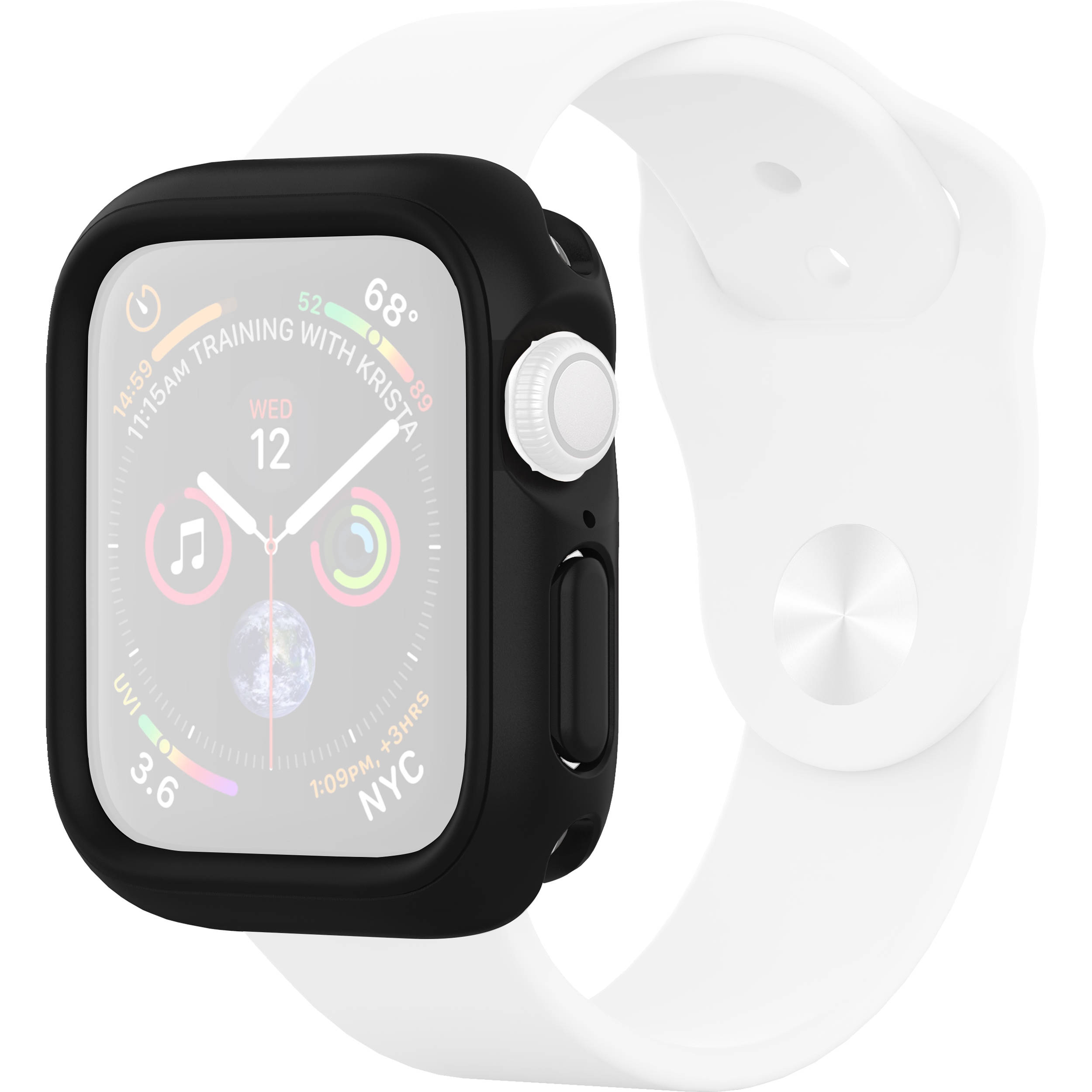 Ốp Apple Watch Rhinoshield Cash Guard NX USA_ Đen_ Size 40mm_ Hàng nhập khẩu