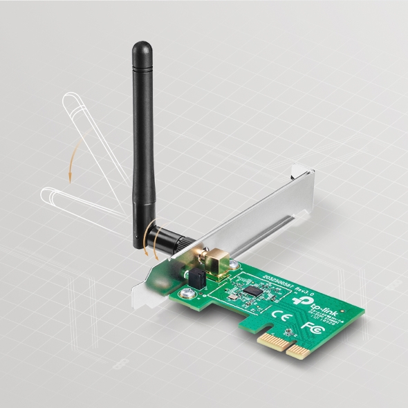 TP-Link PCI Express Card wifi Chuẩn N 150Mbps TL-WN781ND - Hàng chính hãng.