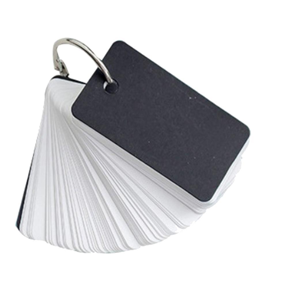 3x Flash Cards,1 Piece Kraft Paper Binder Flash Index Blank Card Memo Scratch Pads Bookmark DIY Greeting Card Note Card 1.6 X 2.8 Inches