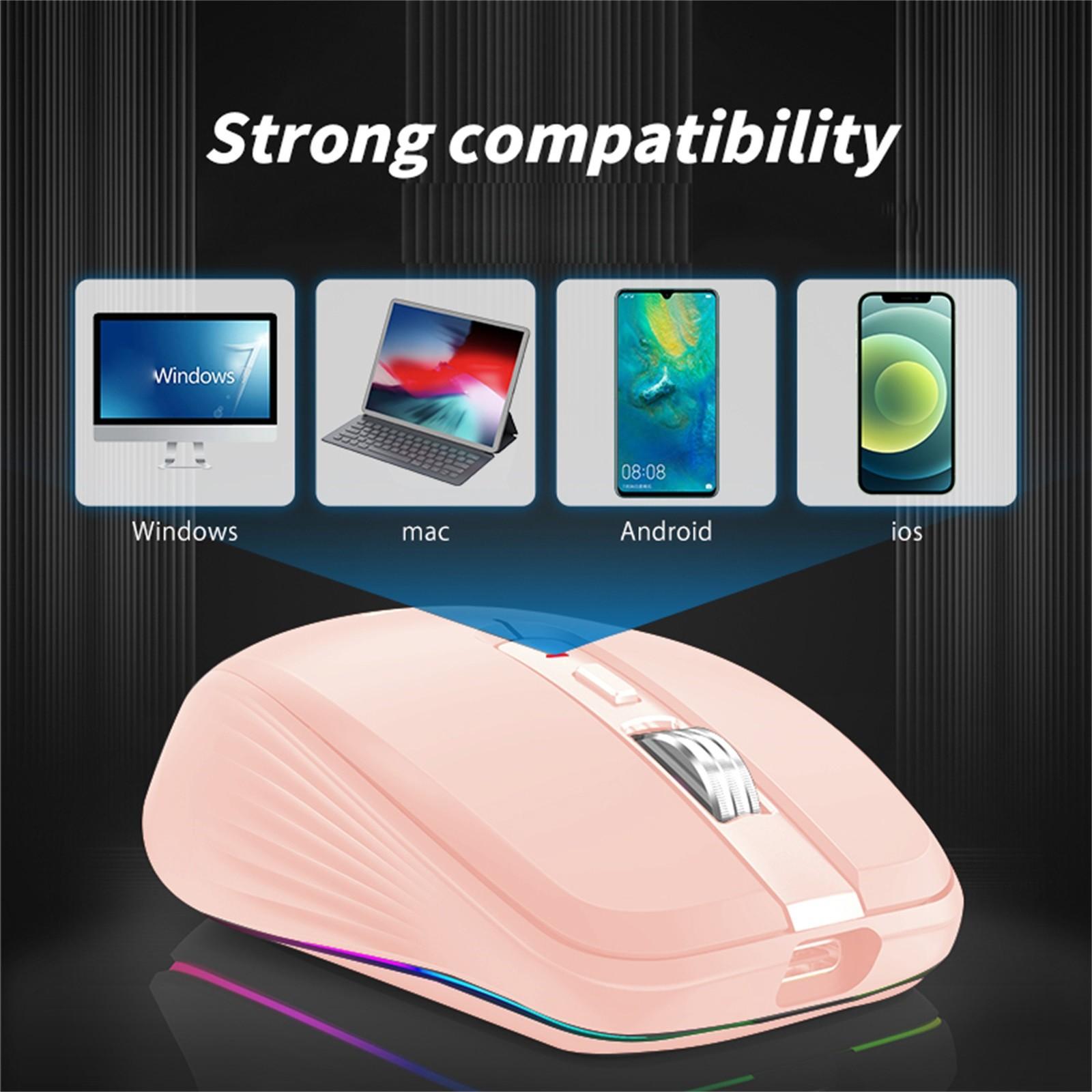 M303 Bluetooth Không Dây Dual-Chế Độ Sạc Chuột Máy Tính Để Bàn Máy Tính Xách Tay Chơi Game Ánh Sáng RGB Chuột