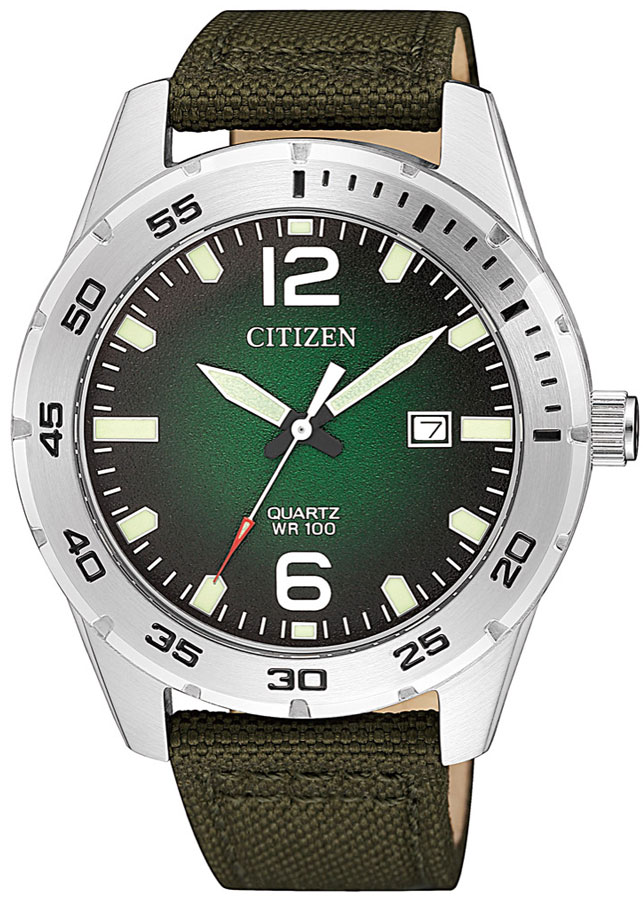 Đồng Hồ Nam Citizen Dây Vải Nato BI1041-06X - Mặt Xanh