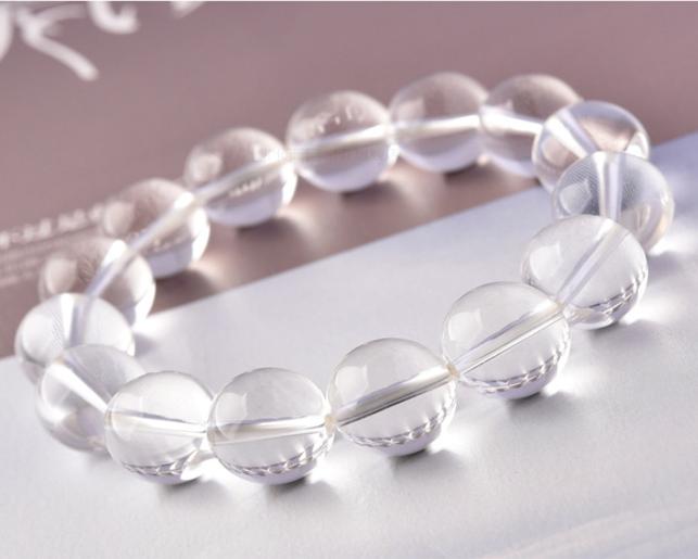 Vòng tay nữ phong thủy pha lê cao cấp trong suốt VTD02