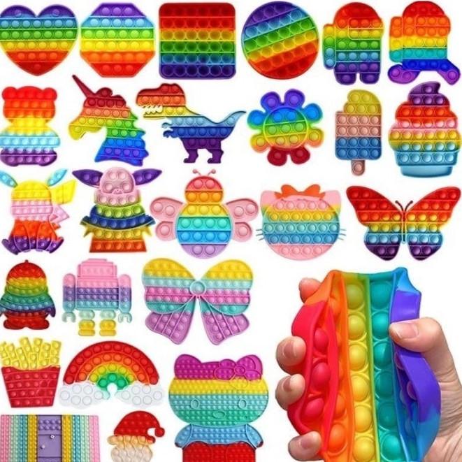 Pop it fidget toy đồ chơi bóp bong bóng pop it tiktok silicon