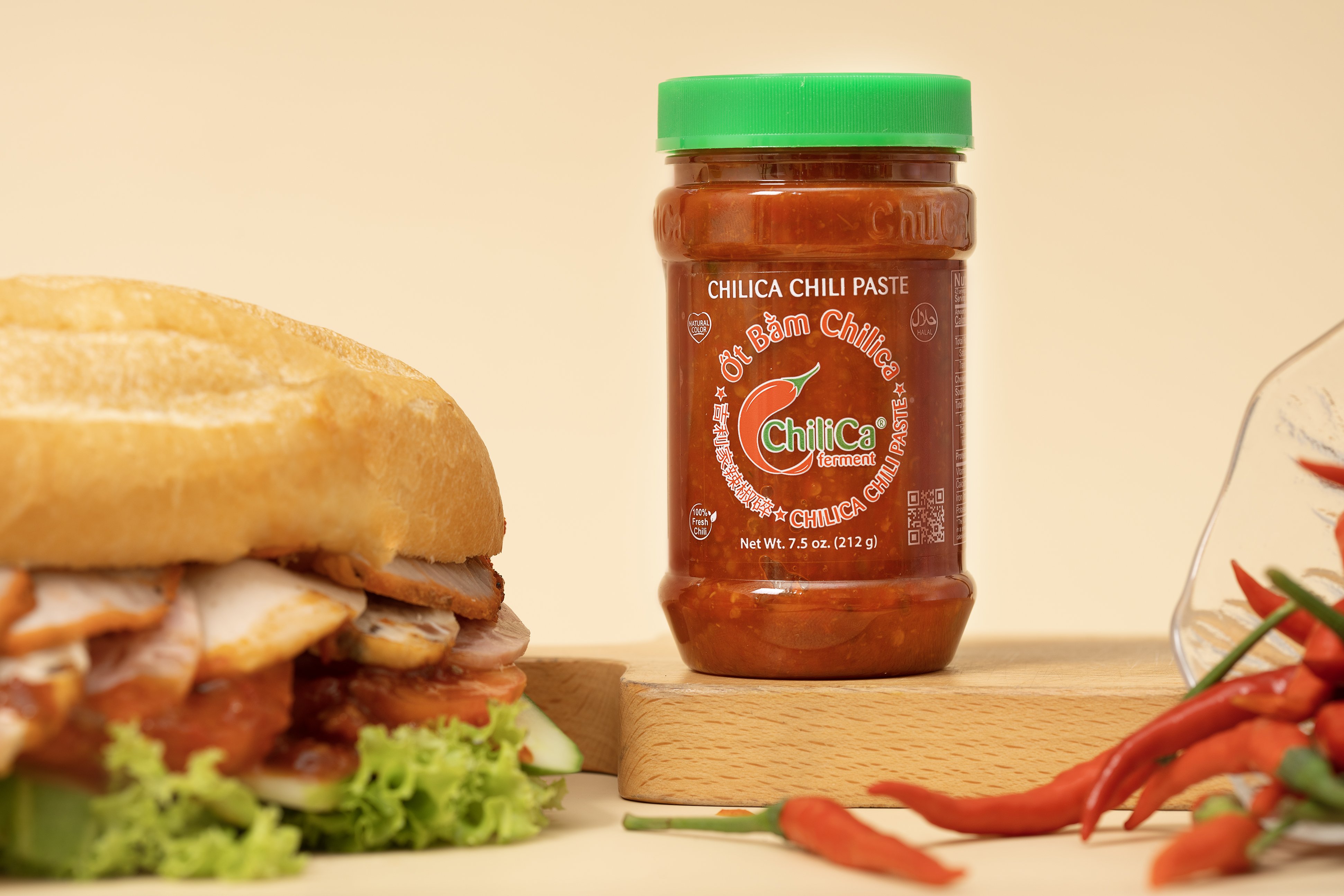 Ớt Bằm Chilica 7g - Túi 50 gói, 7g/gói, Siêu tiện lợi cho du lịch, quán ăn, ăn vặt - Không phụ gia