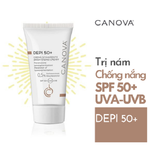 Kem mờ nám sáng da, chống nắng ban ngày Canova Depi 50+ 50ml