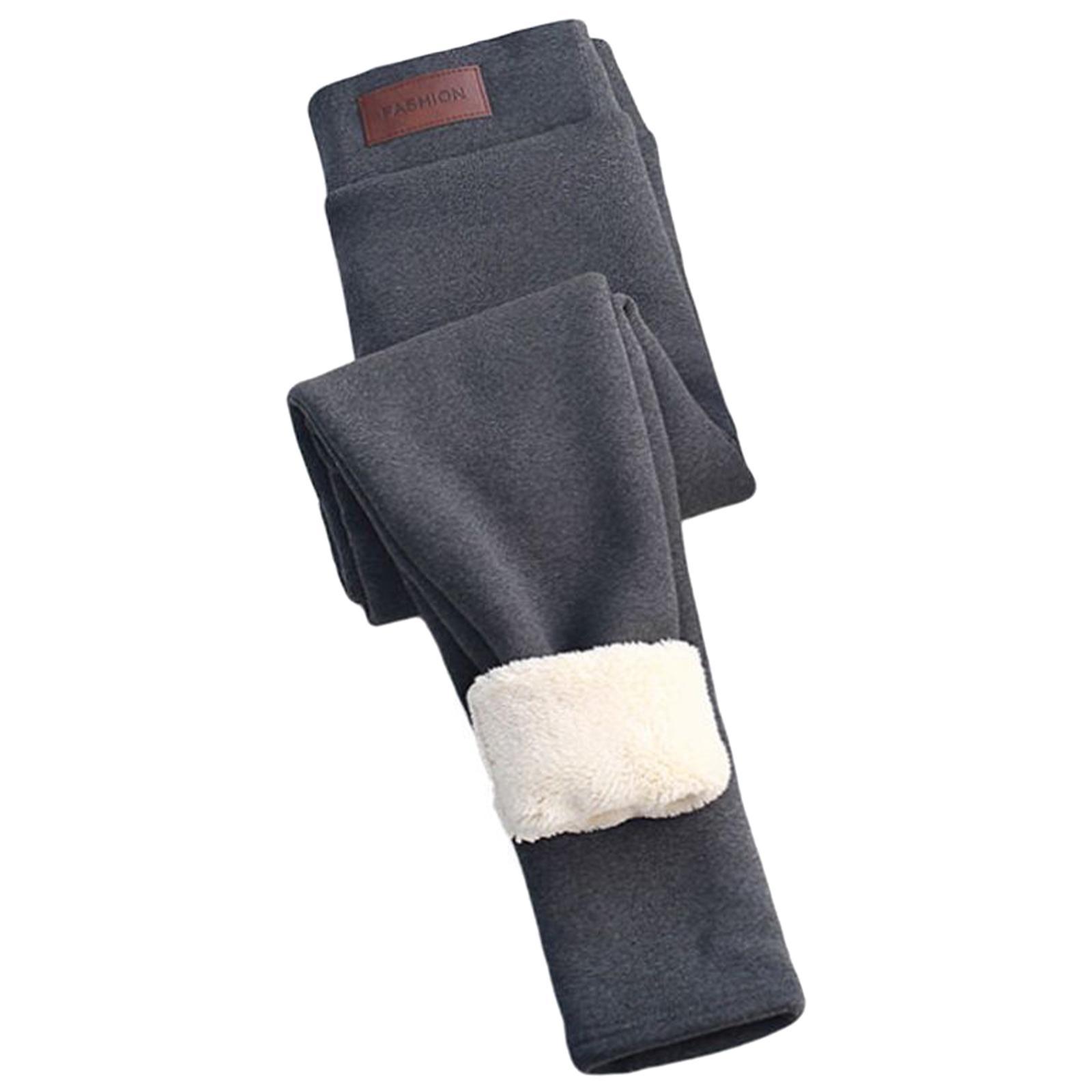 Women Fleece Lined Leggings High Waist Legging for Outdoor Stretchy Warm