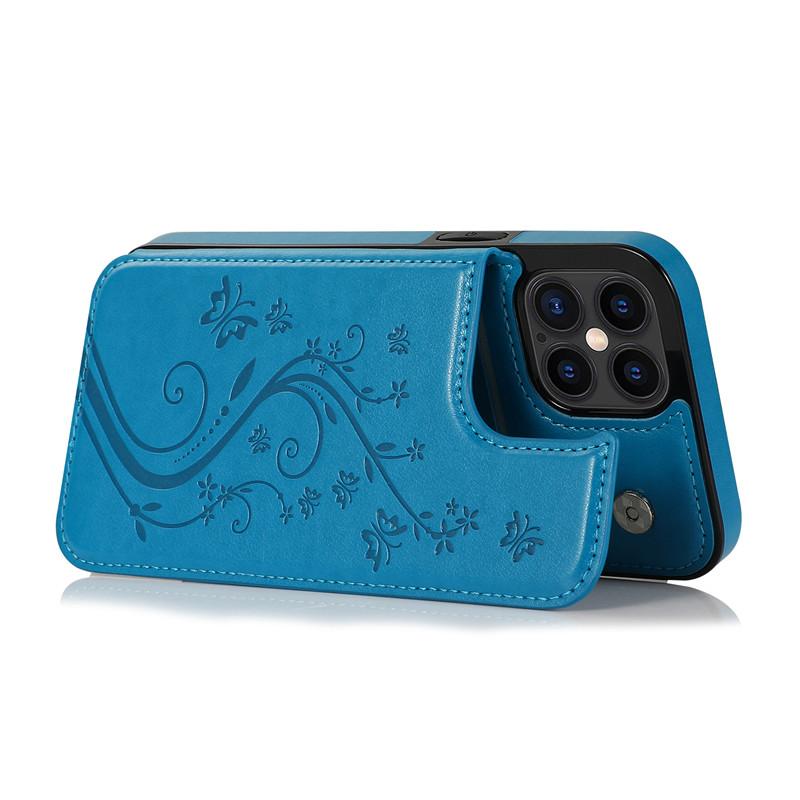 Bao Da Nắp Gập Có Ngăn Để Thẻ Cho Iphone 11 12 Mini Pro Max