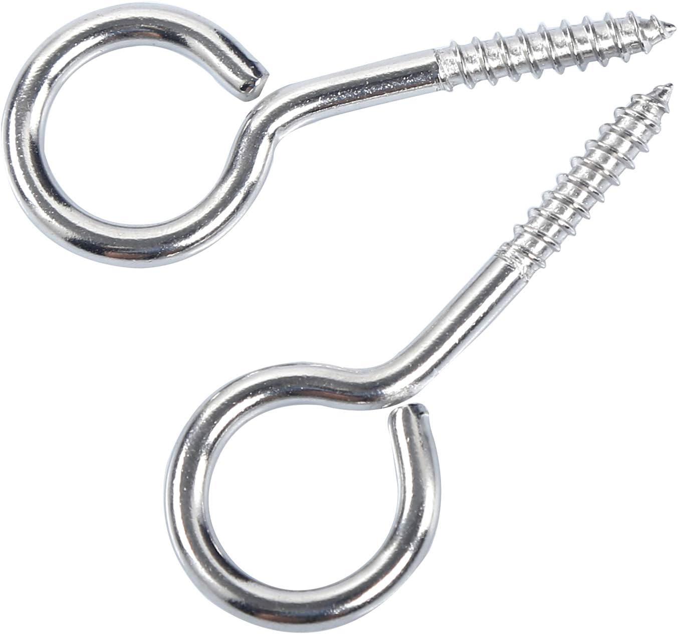 M5 * 65 Eyebolt Vòng Vít Thép Không Gỉ 304 Vít Mắt Cừu Vòng Tự Khai Thác Vòng Mắt Với Dây Giá Đỡ Khóa Chốt 10 Chiếc