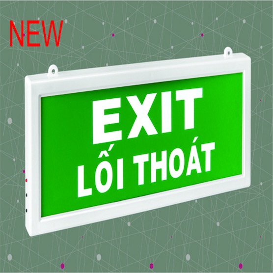 ĐÈN THOÁT HIỂM EXIT LIGHT KT-110 KENTOM (1 MẶT)