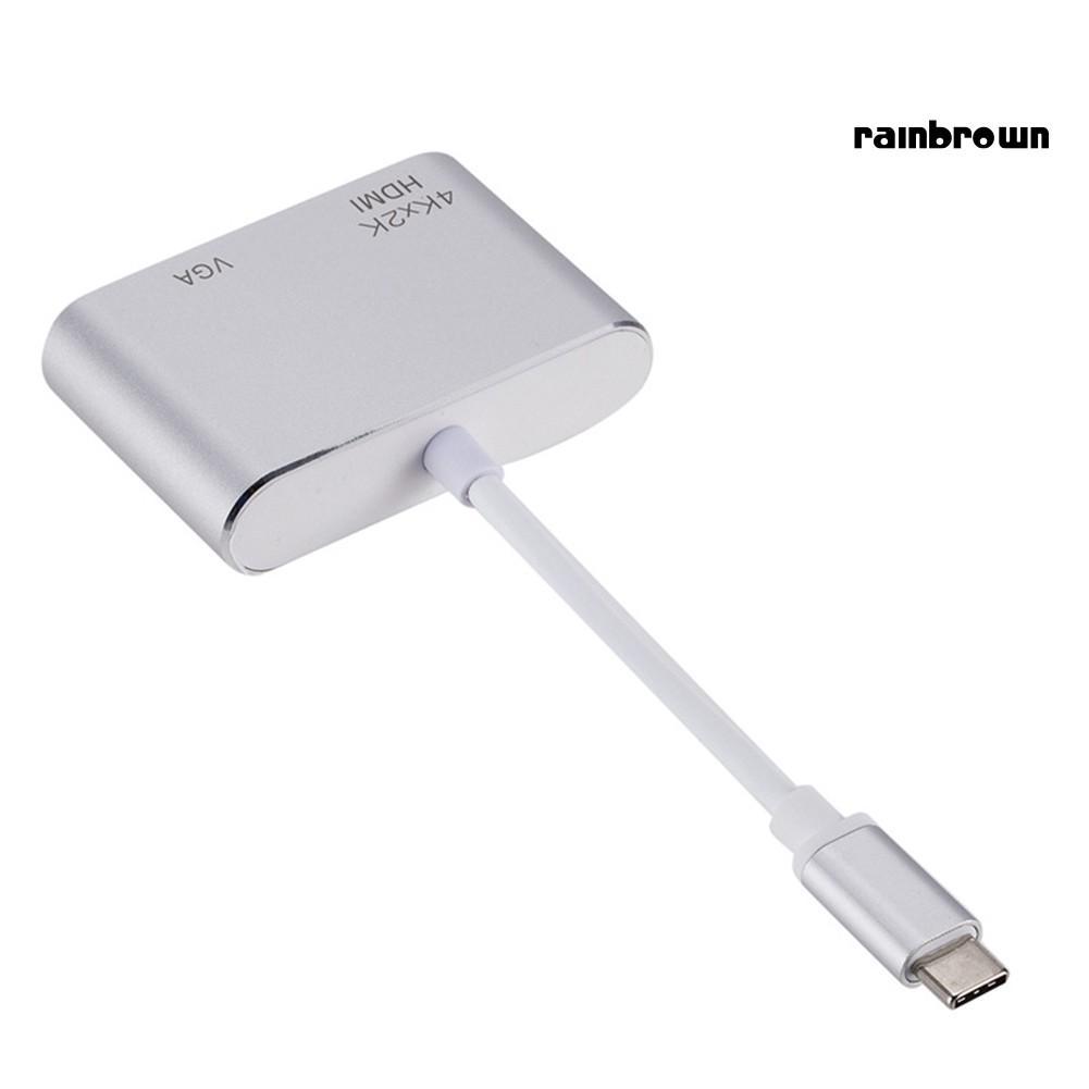 Cáp Chuyển Đổi Usb 3.1 Type C Sang Vga Hdmi 4k
