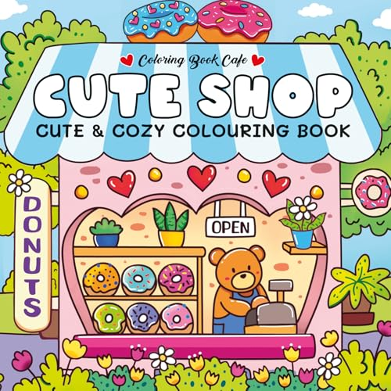 Sách Colouring: Cute Shop