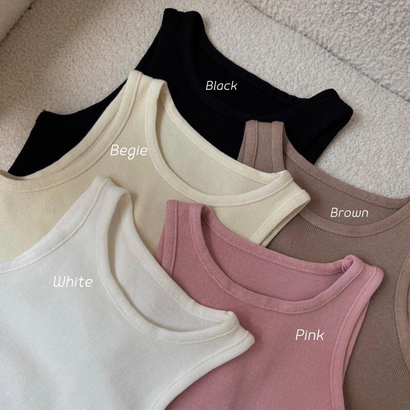 Áo thun tank top nữ sát nách croptop 1 màu a238801 by germe