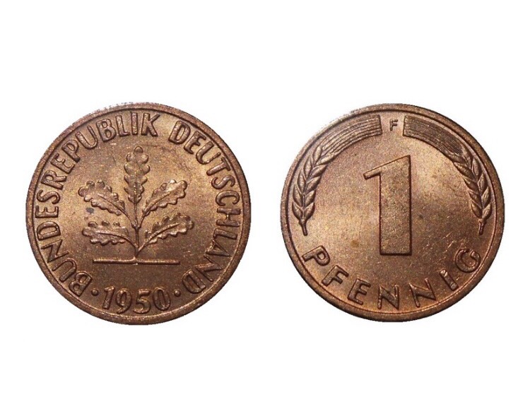 Đồng xu Cộng hòa dân chủ Đức 1 pfennig