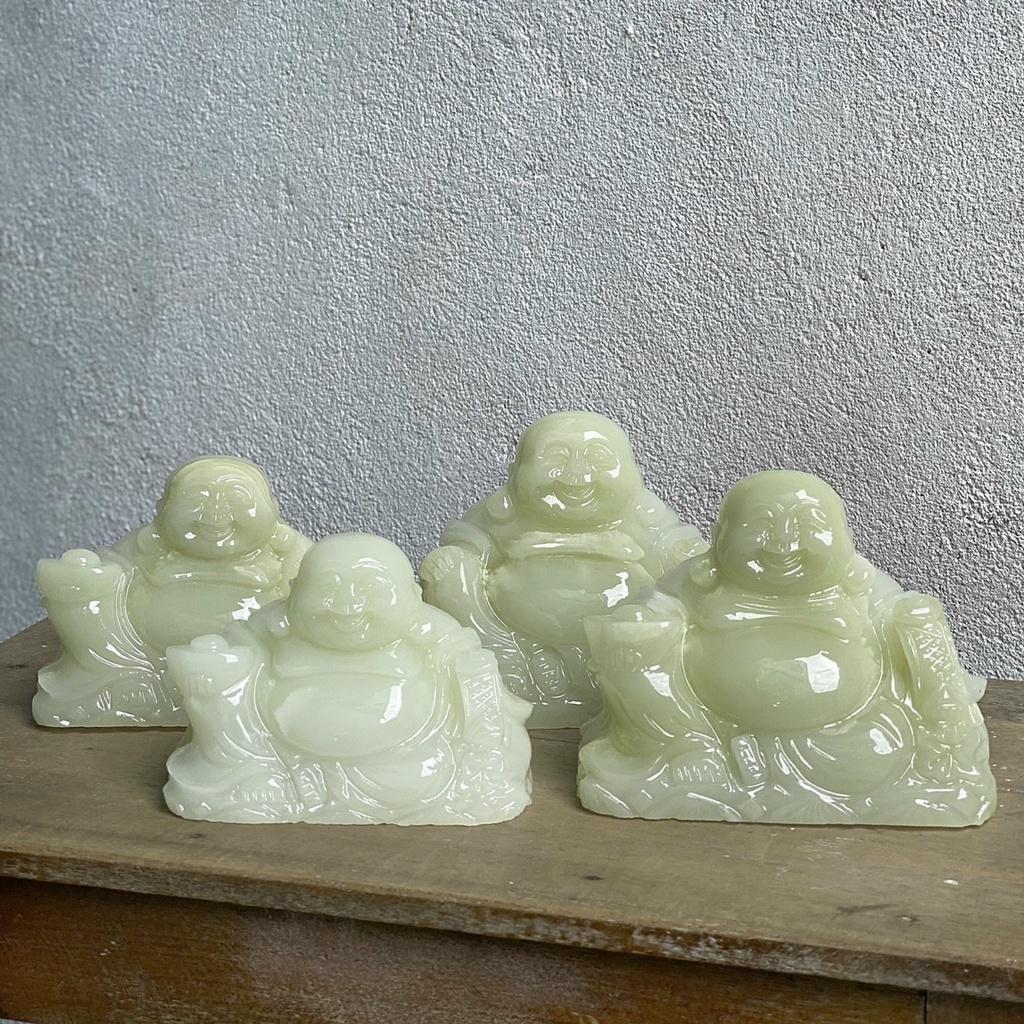 Di Lặc Hoan Hỷ Đá Ngọc Hoàng Long - ngang 12cm Trang Trí TapLo Ô Tô