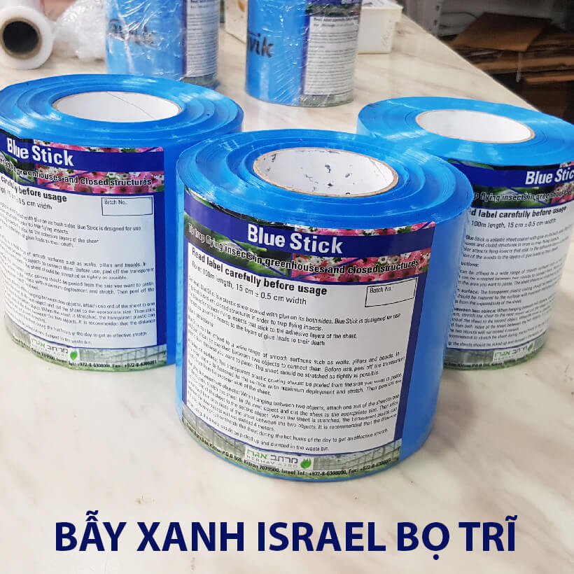 Keo Bẫy Bọ Trĩ nhập khẩu Israel (cuộn 100M) dùng bẫy bọ trĩ và côn trùng khác hiệu quả trong nông nghiệp làm vườn