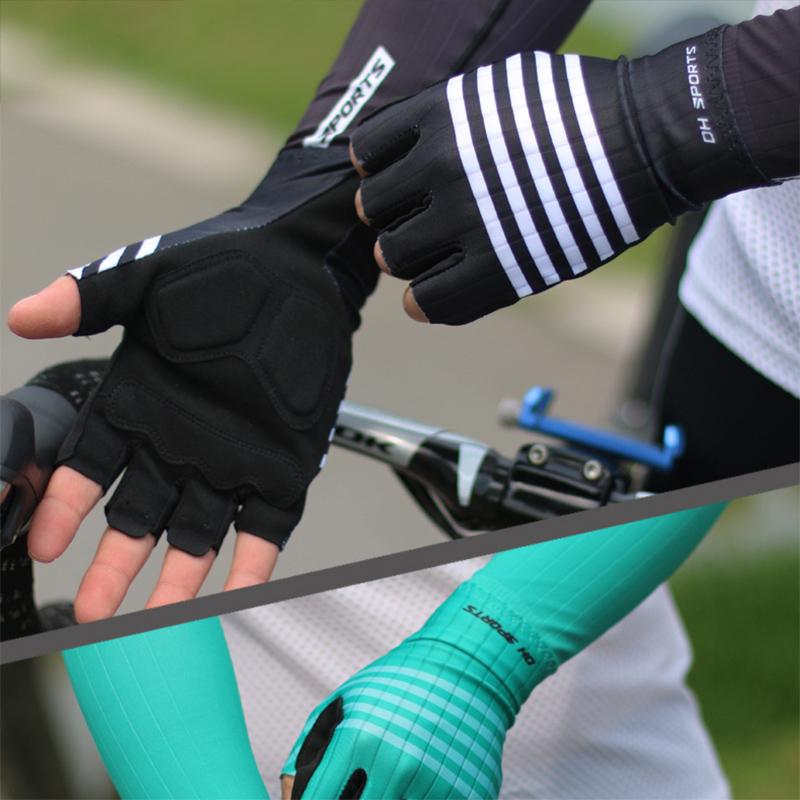 DH Thể Thao Chuyên Nghiệp Nam Nữ Ngón Găng Tay Xe Đạp MTB Đường Đi Găng Tay Câu Cá Chống Trơn Trượt Cắm Trại Đi Bộ Đường Dài Găng Tay nylon