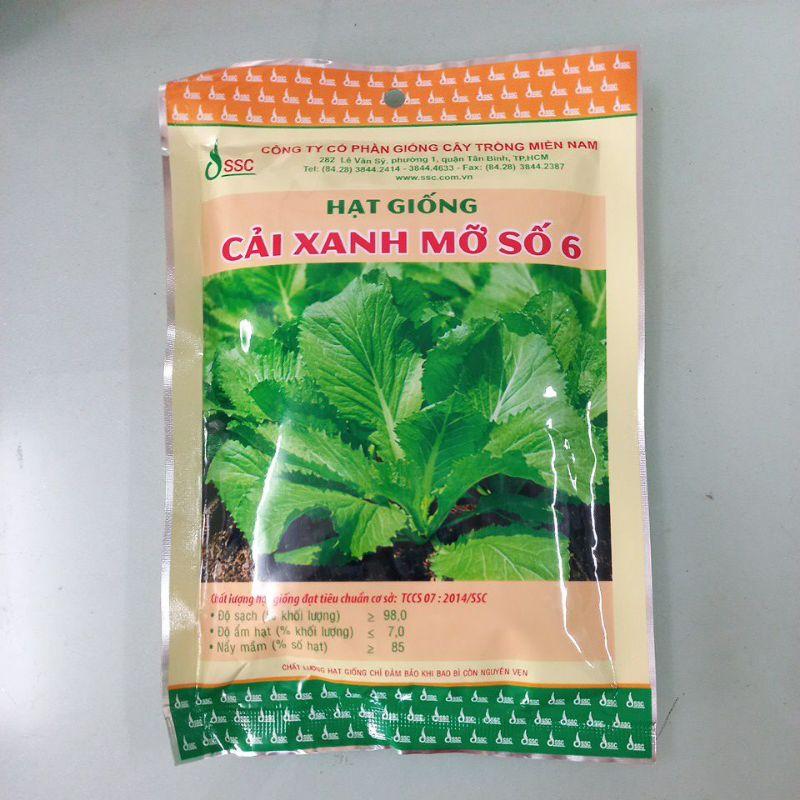 Hạt giống cải xanh mỡ số 6 Miền Nam SSC 100g