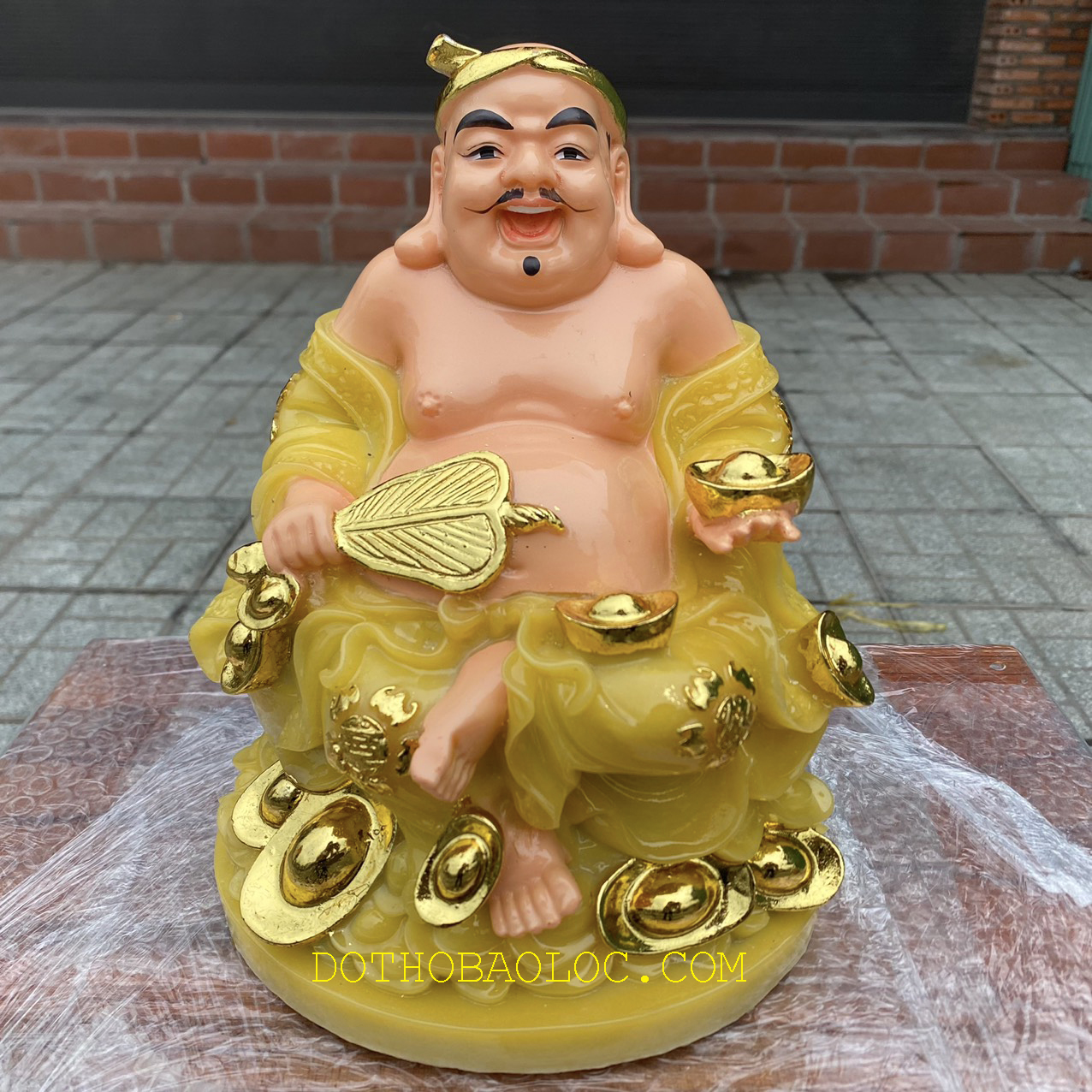 Tượng Thần tài Thổ Địa đá Việt Nam cao 25cm