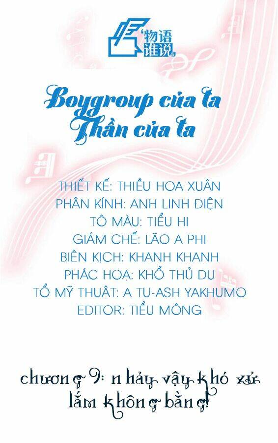 boygroup của ta, thần của ta chapter 11 1