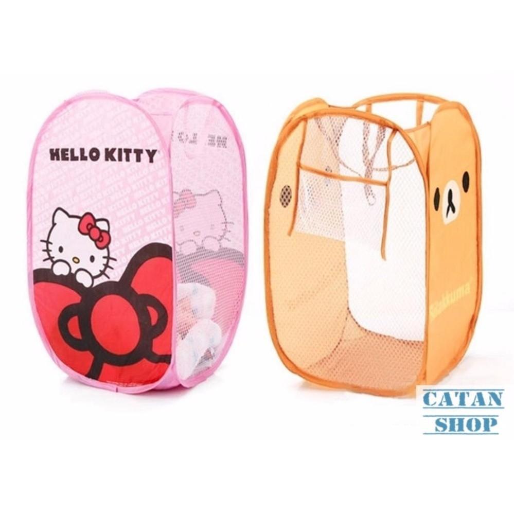 Giỏ, Túi đựng đồ chơi , đồ giặt, đồ dơ, gấp, xếp gọn gàng dễ thương GD18-RQA