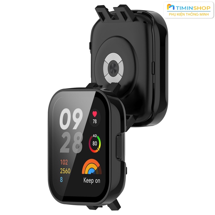 Ốp đồng hồ Redmi Watch 3 - Chất PC + kính cường lực