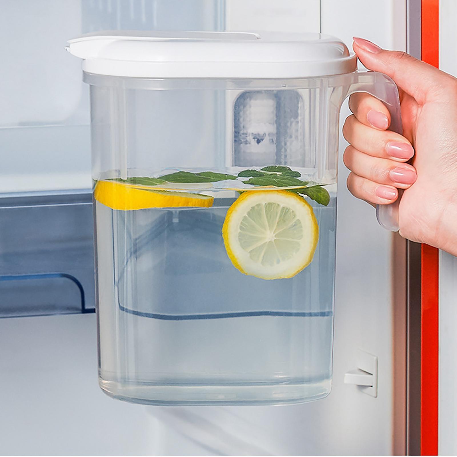 1.8L Large Capacity Cold Water Jug Water Bottles Drink Container for Ice Tea