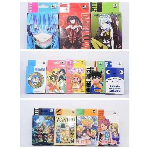 Bộ thẻ bài in hình Naruto, One Piece, Kimetsu no yaiba mẫu mới giá rẻ