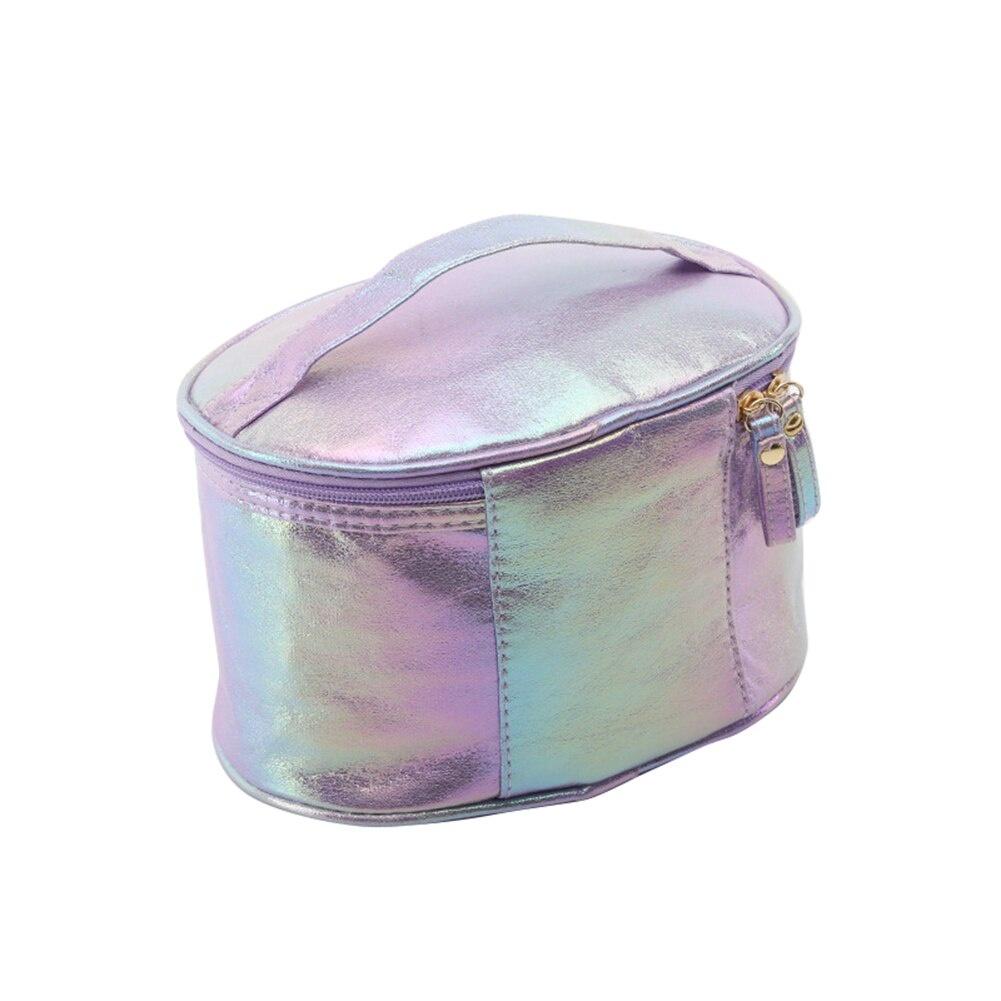 Womens Ladies Mermaid Makeup Cosmetic Bag Portable Case with Zipper Top Handle Box Storage Organizer Toiletry Travel Pouch