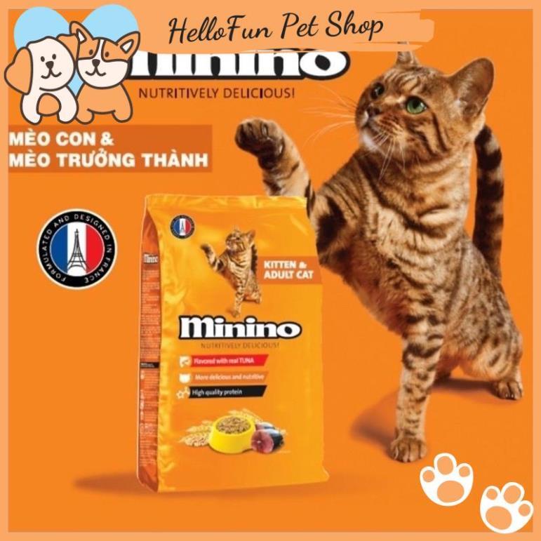 Thức ăn hạt Minino vị cá ngừ cho mèo mọi lứa tuổi 480gr