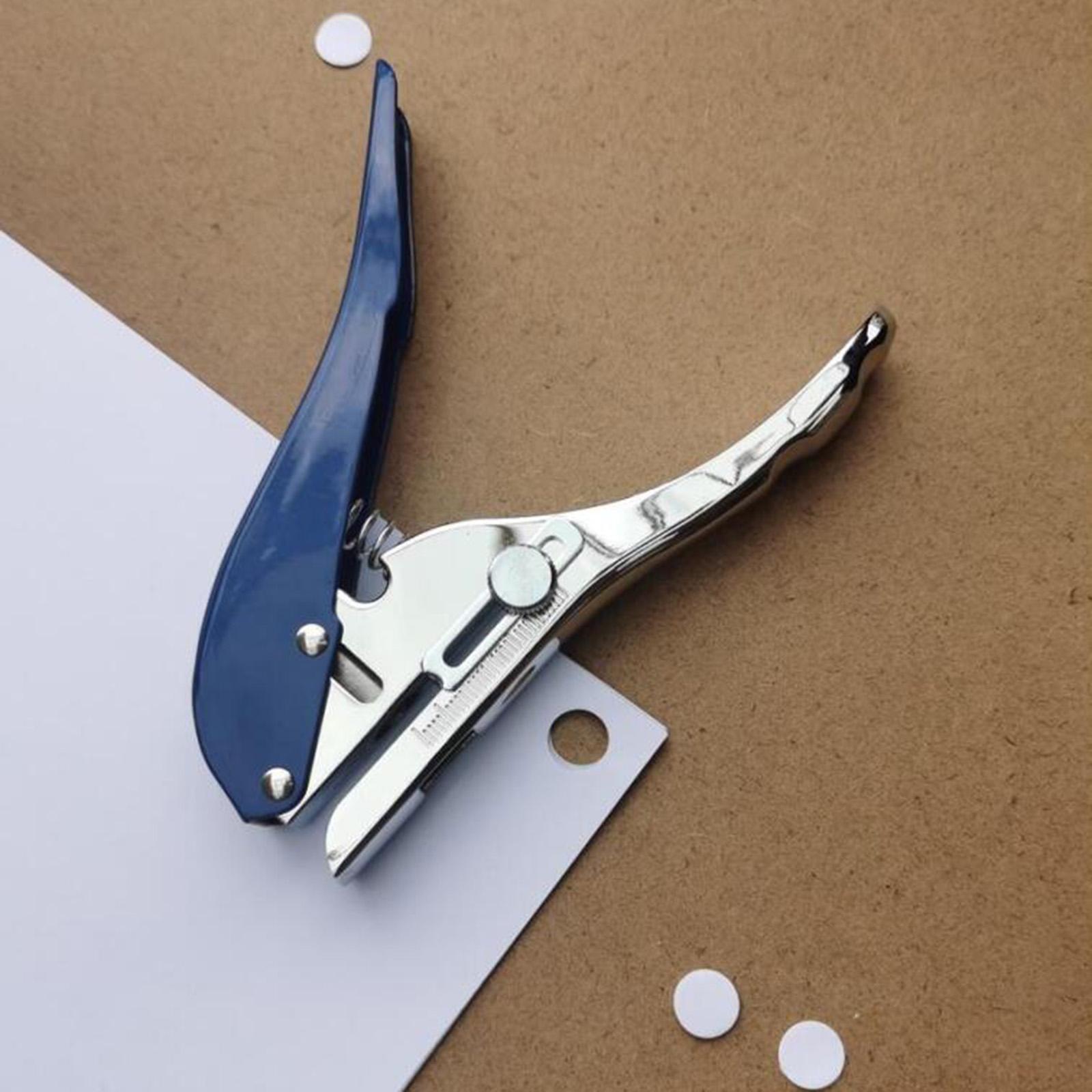 Single Hole Punch Hole Puncher 8mm Durable Zinc Alloy 25 Sheet Punch Capacity Paper Punch Punching Pliers for Paper Cards Cardboard Supplies