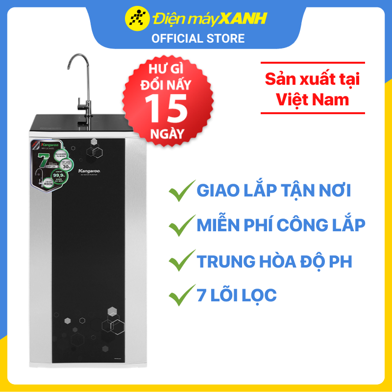 Máy lọc nước RO Kangaroo KG88AVTU 7 lõi - Hàng chính hãng - Giao toàn quốc