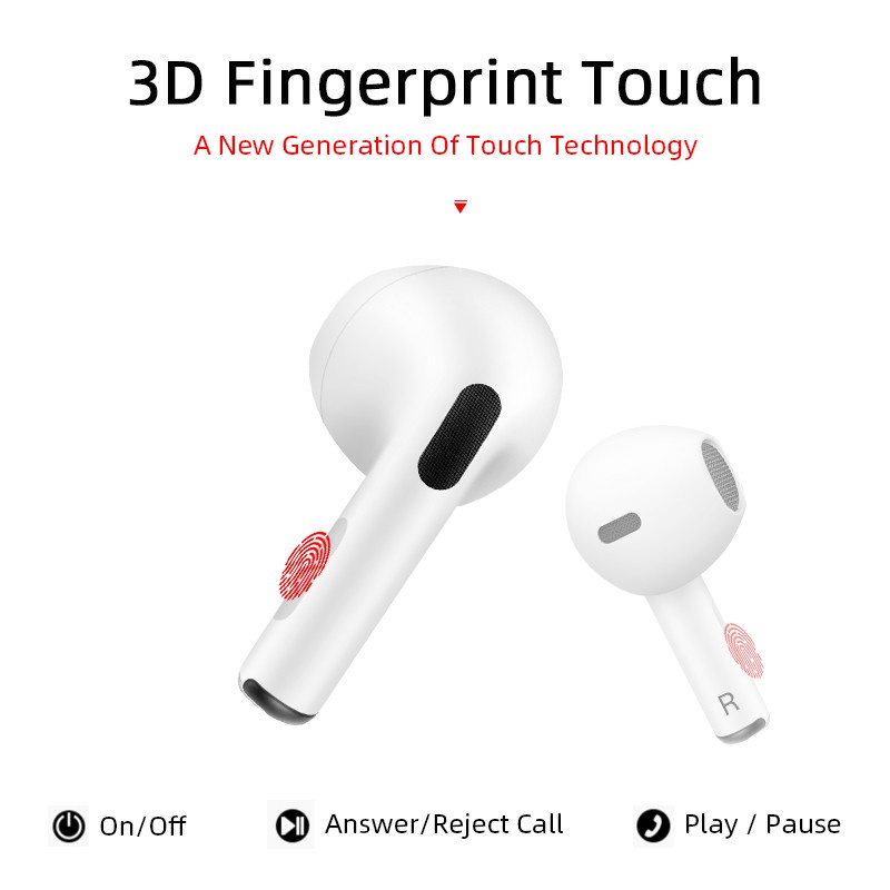 Tai nghe không dây inPods 4 Pro, kết nối bluetooth 5.0, chạm điều khiển, đàm thoại rảnh tay