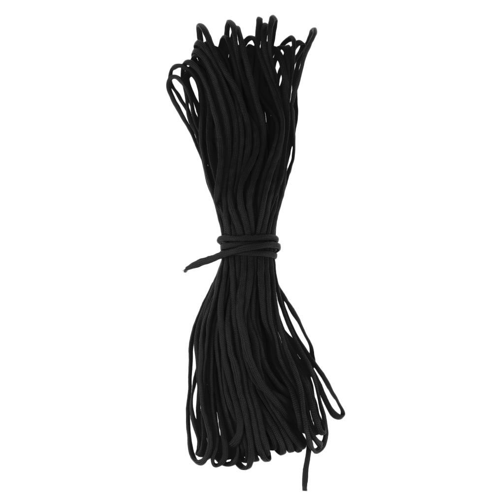 7 Strand Core Cord 300lb Paracord Parachute Rope Lanyard Black