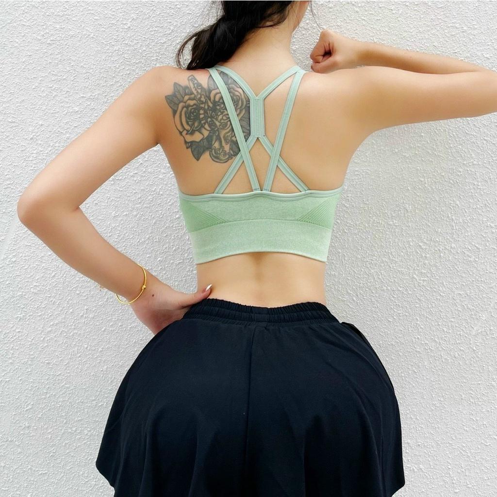 Áo Bra Tập Gym Dây Đan Chéo Quảng Châu Cao Cấp Nâng Ngực CH085
