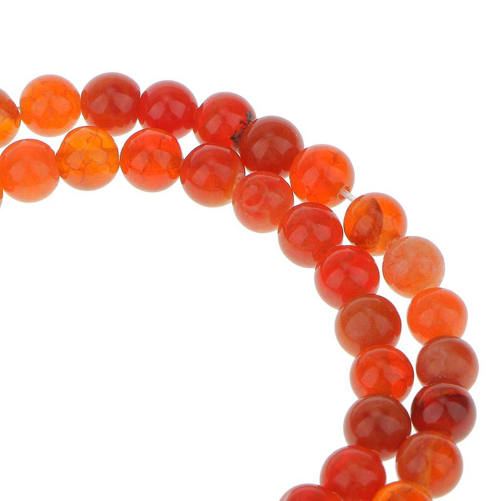 6mm  Fire Agate Round Gemstone Loose Beads 15 Inch