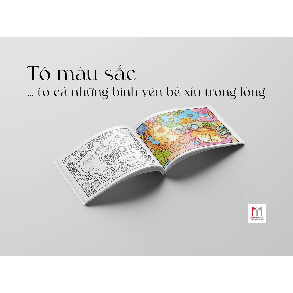 Sách Tô Màu - Hạnh Phúc Nhỏ Của Capybara