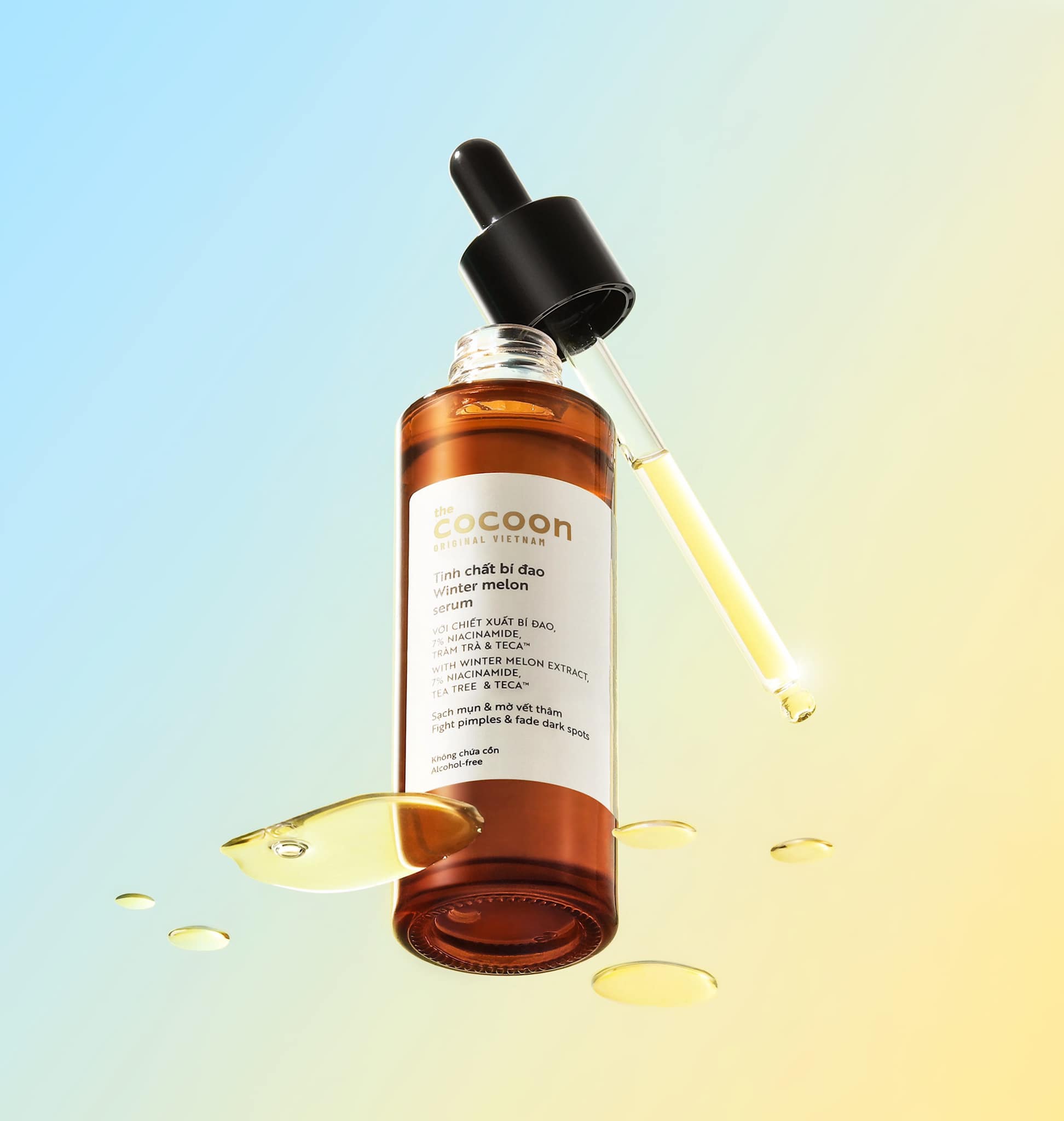Tinh Chất Bí Đao Mờ Thâm 70mL Cocoon