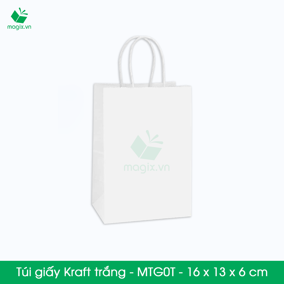 MTG0 MTG0T - 16x13x6 cm - Combo 25 túi giấy Kraft Nhật cao cấp