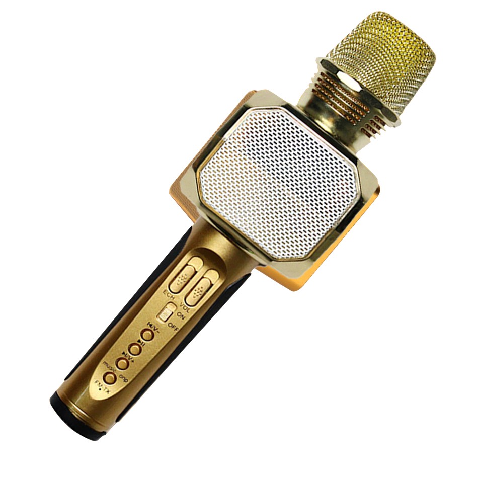 Micro karaoke bluetooth không dây SD-10, mic hát cầm tay hỗ trợ ghi âm thẻ nhớ USB