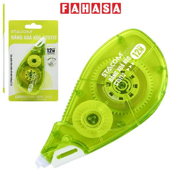 Xóa Kéo 5 mm x 12 m - Stacom CT5112 - Màu Xanh Lá