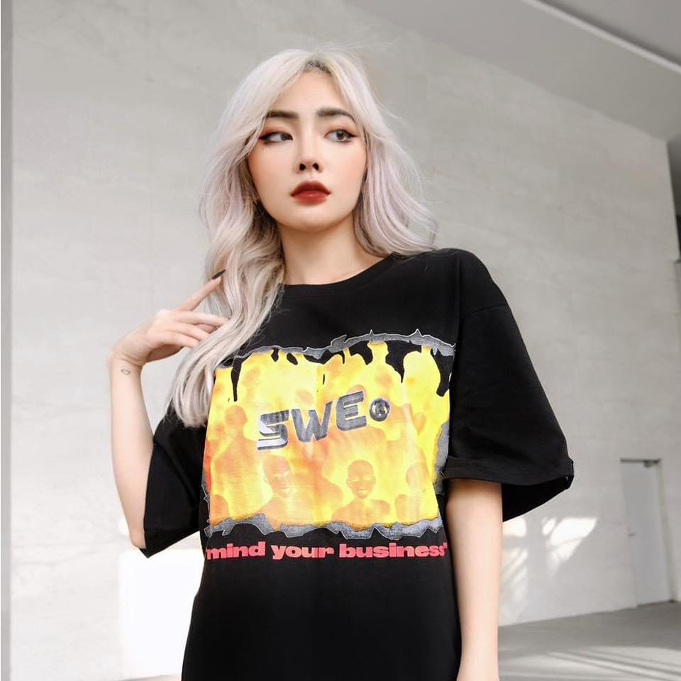 Áo thun unisex tay lỡ CROWD TEE || Hany shop