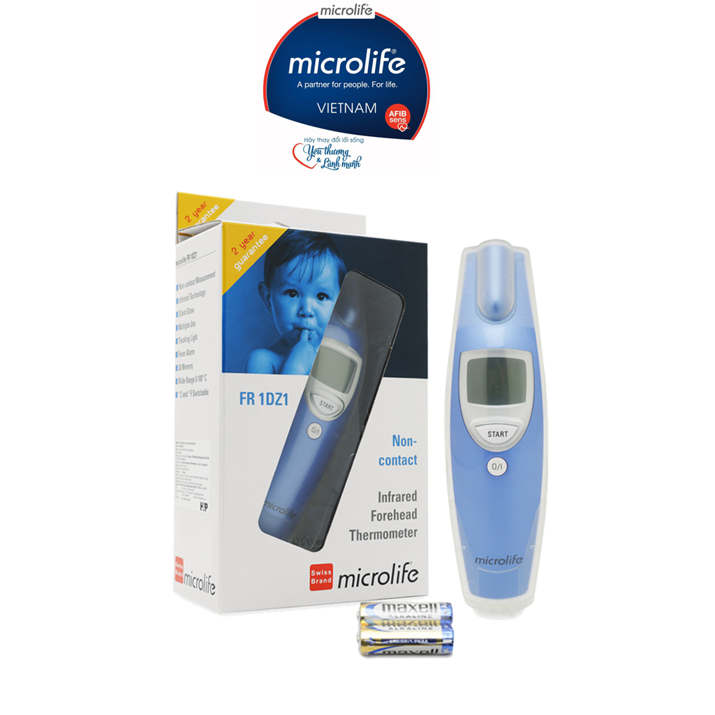 Nhiệt kế hồng ngoại đo trán MICROLIFE FR1DZ1 - Nhiệt kế 3 trong 1 , đo nhanh chỉ 1 giây | Thương Hiệu Thụy Sỹ