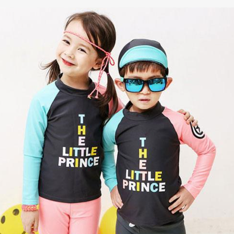 Đồ Bơi Bé Gái Và Bé Trai Tay Dài Quần Dài Họa Tiết Little Prince BB039 MayHomes Long Sleeves And Long Pants Kid's Swimwear With UPF 50 Sun Protection