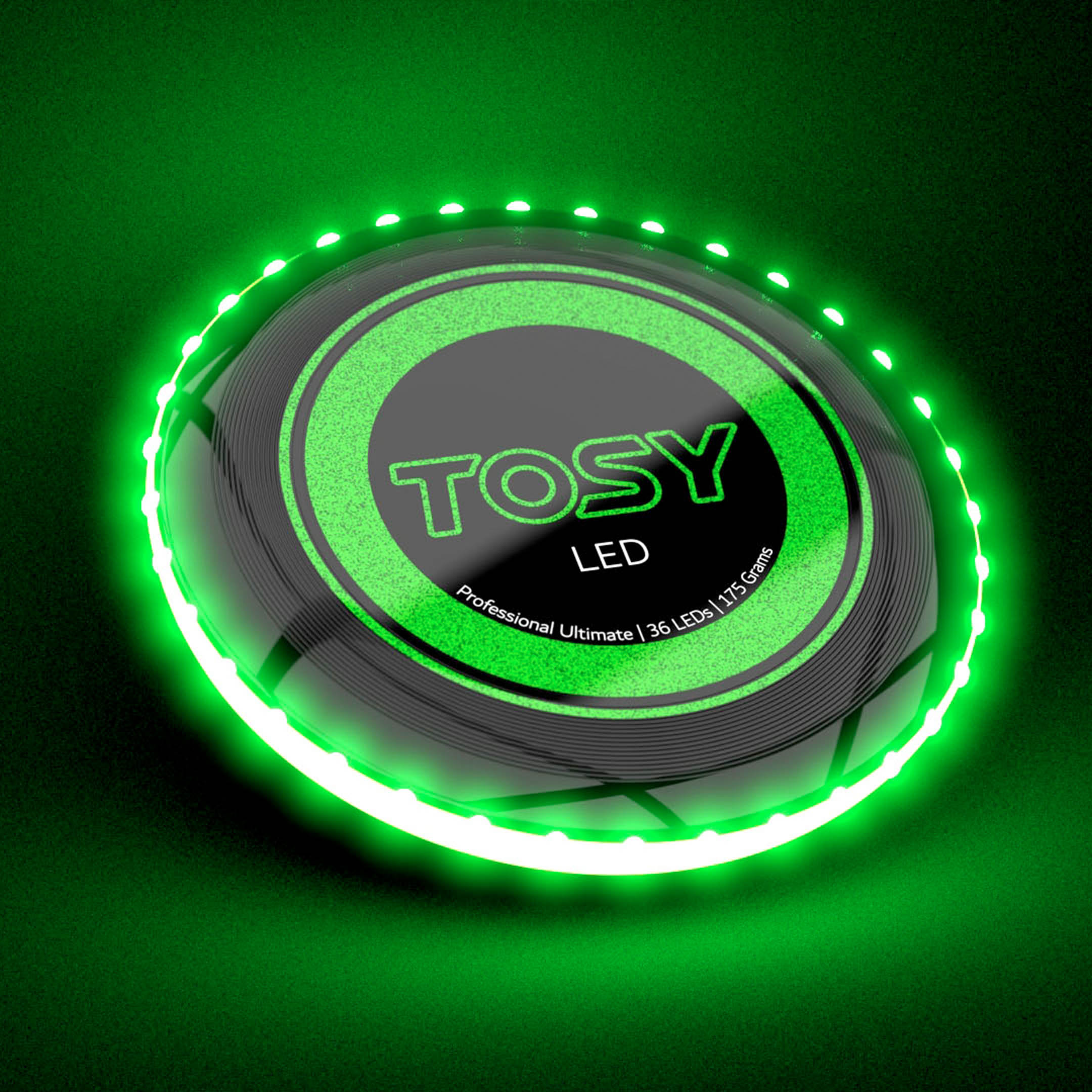 Đĩa ném Frisbee TOSY Ultimate Disc Siêu sáng 360 và 36 LEDs/ Tuỳ chỉnh thông minh/ Cảm biến chuyển động/ Pin sạc/ Chống nước/ 175gr