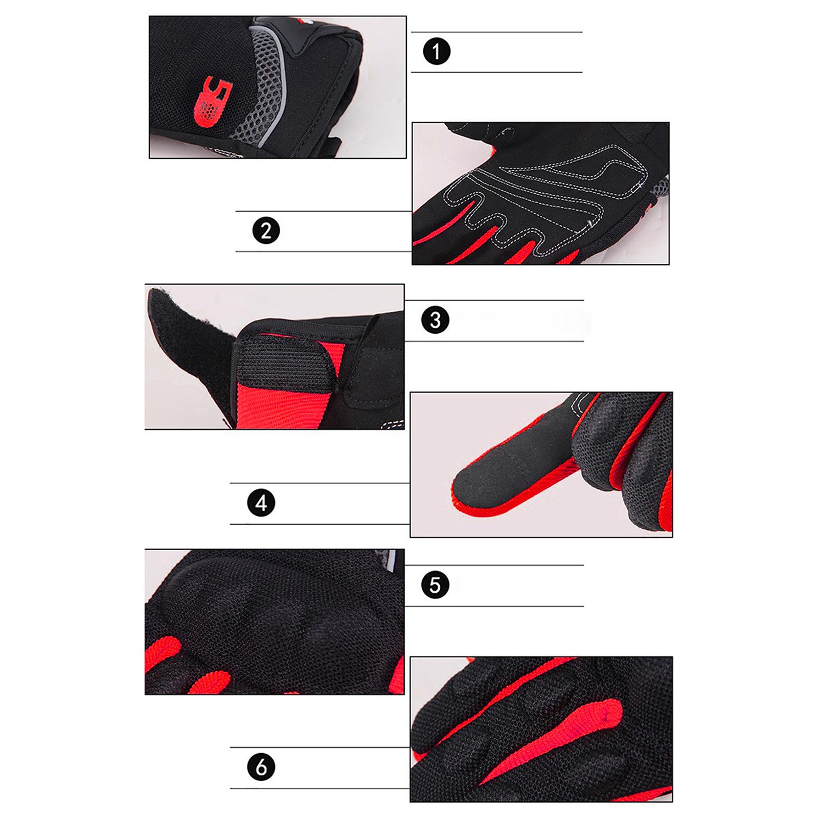 Motorcycle Gloves for Men and Women, Full Finger Touchscreen Motorbike Gloves for Road Racing, Cycling, Climbing, Motocross etc