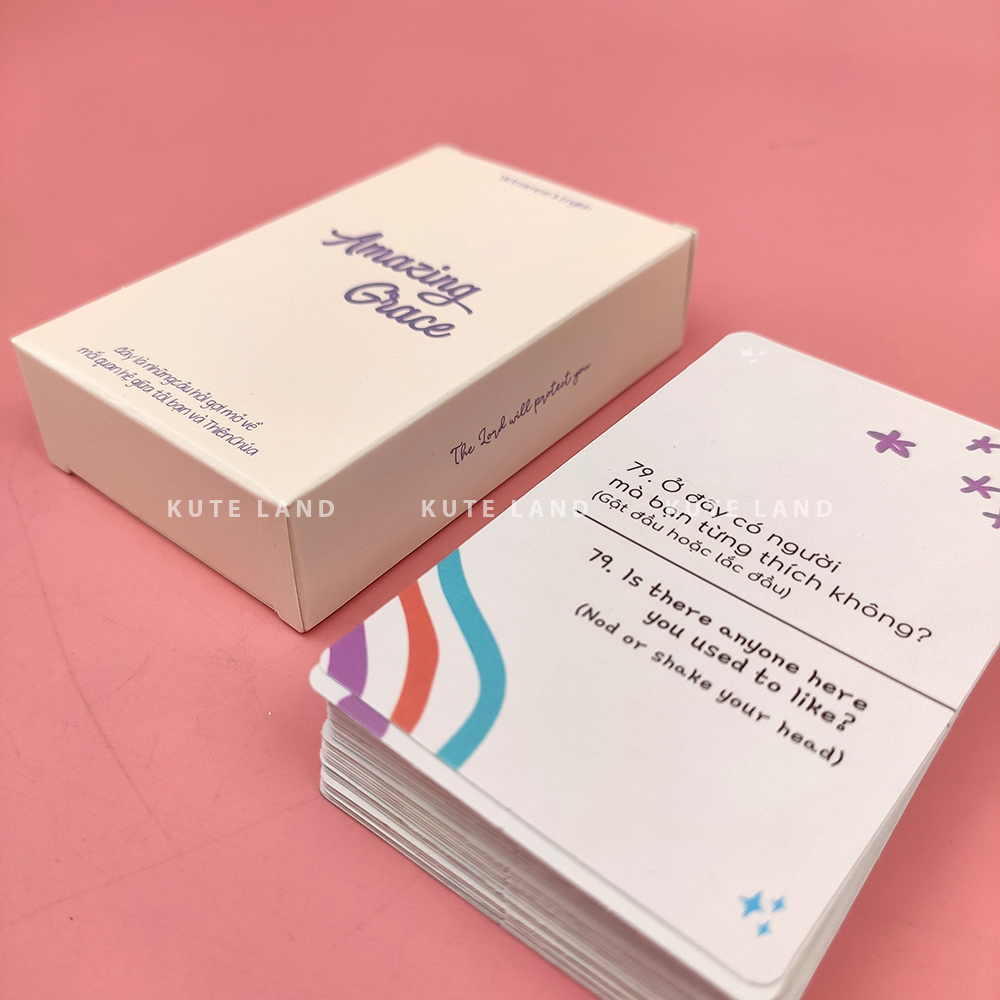 Bộ Bài Amazing Grace 40 Câu Hỏi Game Gia Đình Bạn Bè Game Cơ Đốc Game Vui AMZGRACE