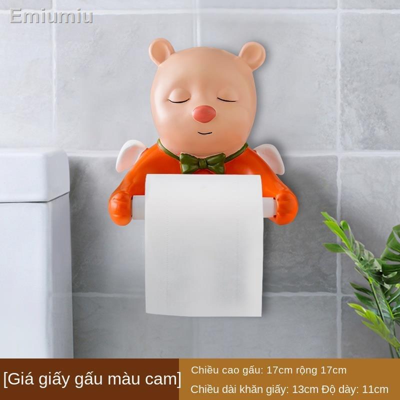 ❂◆﹊Phim hoạt hình dễ thương cuộn giấy ống tường hộp khăn giấy vệ sinh sáng tạo