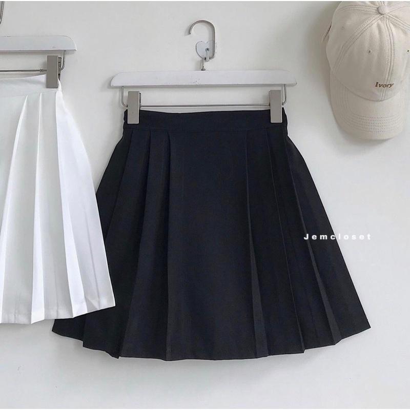 Chân váy xếp ly chất tuyết mưa